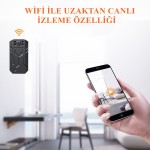 Gece Görüşlü Mini Kablosuz 4K WiFi Kamera 