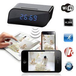 Geniş Açılı Wifi Masa Saati Kamera