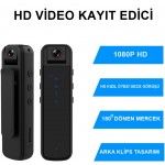 Harekete Duyarlı 1080p Vücut Ve Güvenlik Kamerası Gece Görüşlü