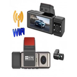 Kingline Gps'li A3 Model 4K Araç Kamerası 3 Kameralı  